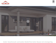 Tablet Screenshot of humer-bau.at